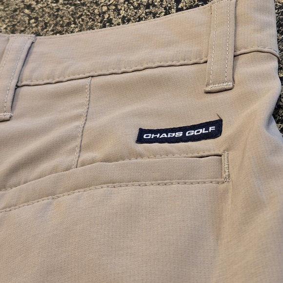 Chaps Golf 78 Men's 30 Tan Beige 9" Cargo Shorts 6 Pocket Stretch Flat Front - Picture 9 of 16
